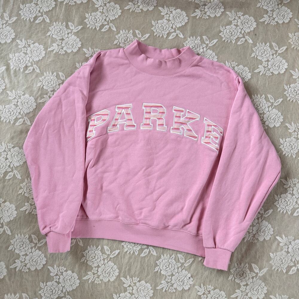 Parke Pink Varsity Sweatshirt Size L/XL